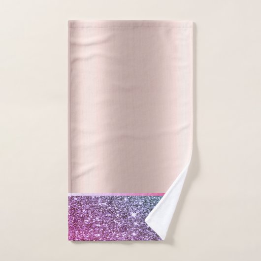 Elegant stijlvol Glitter Shiny Roos Gold Bad Handdoek (Handdoek)