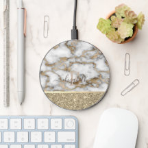 Elegant Stijlvol Glitter Shiny White Marmer W