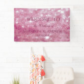 Elegant Stijlvol Glittery Bokeh Wedding Banner (Insitu)