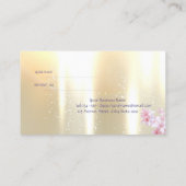 Elegant stijlvol, Gold, Flowers Reference Kaart (Achterkant)