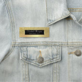 Elegant Stijlvol, Gold Lijst, Glitter Ombre Naamplaatje (In situ)