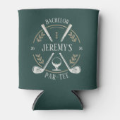 Elegant Stijlvol Golf Par-t-shirt Bachelor Party C Blikjeskoeler (Voorkant)