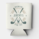 Elegant Stijlvol Golf Par-t-shirt Bachelor Party C Blikjeskoeler (Voorkant)