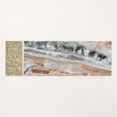 Elegant stijlvol goud Glitter Shiny Marble Stone Yogamat (Voorkant (horizontaal))