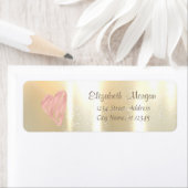 Elegant, stijlvol goud, hart etiket (Insitu)