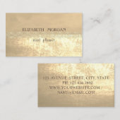 Elegant stijlvol goud, kant visitekaartje (Voorkant / Achterkant)
