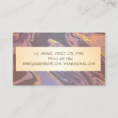 Elegant stijlvol, goudLijst, Confetti, Stippen Visitekaartje (Achterkant)