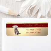 Elegant, stijlvol karton met Santa Hat Etiket (Insitu)