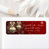 Elegant Stijlvol, kerstballen, Snowflakes Etiket (Insitu)