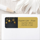 Elegant Stijlvol, kerstballen, Snowflakes Etiket (Insitu)