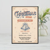 Elegant  stijlvol kerstontwerp kaart (Staand voorkant)