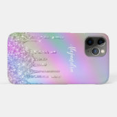 Elegant stijlvol, kleurrijk holografisch glitter d Case-Mate iPhone case (Achterkant (horizontaal))