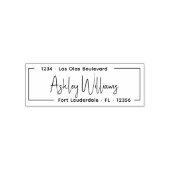 Elegant Stijlvol Manuscript Persoonlijk het Adres  Zelfinktende Stempel (Design)