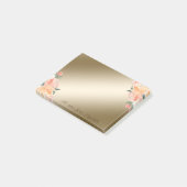 Elegant stijlvol, meisje, Waterverf bloemen Post-it® Notes (Schuin)