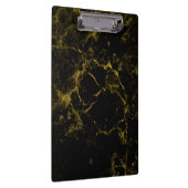 elegant stijlvol, modern chic zwart en goudmarmer klembord (Rechts)