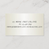 Elegant stijlvol, modern, gestreept visitekaartje (Achterkant)