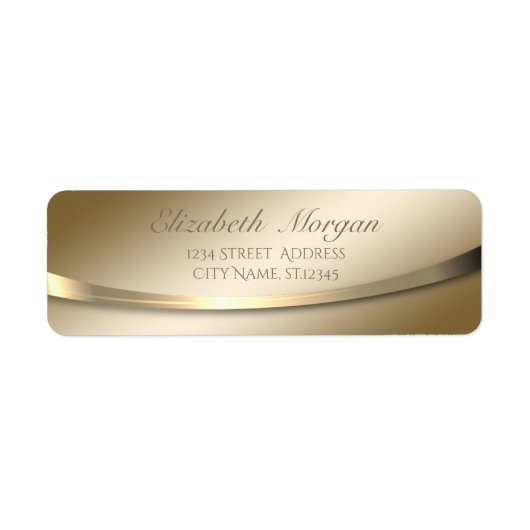 Elegant stijlvol, modern, goud etiket (Voorkant)