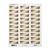 Elegant stijlvol, modern, goud etiket (Full Sheet)