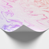 Elegant stijlvol, modern holografisch marmer cadeaupapier (Hoek)