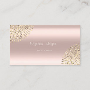 Elegant Stijlvol Modern Sederhana,Stippen,Roze Gou Visitekaartje