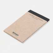 Elegant stijlvol, modern zwart, compact afdrukken post-it® notes (Schuin)