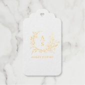 Elegant Stijlvol Monogram Logo Modern Professional Cadeaulabels (Voorkant)