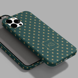 Elegant stijlvol patroon monogram Case-Mate iPhone 14 pro hoesje