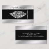 Elegant stijlvol, proesional Diamonds Lips Visitekaartje (Voorkant / Achterkant)