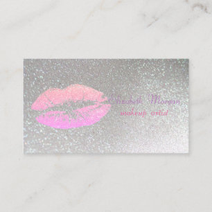 Elegant Stijlvol Professioneel - Glitterige Lippen Visitekaartje
