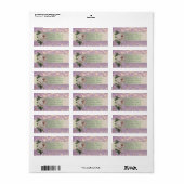 Elegant Stijlvol Romantic, Roos Glitter Bokeh Etiket (Full Sheet)