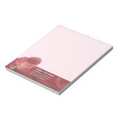 Elegant Stijlvol Rood Tulp Abstract Patroon Notitieblok (Gedraaid)