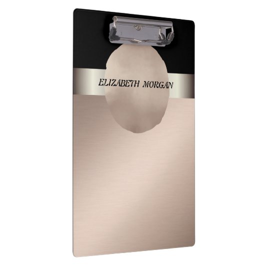 Elegant, stijlvol, Roos Gold Circle-Personalized Klembord (Rechts)