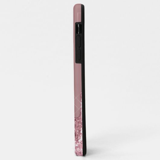 Elegant, stijlvol roos goudglitterdruppels Case-Mate iPhone case (Achterkant/links)