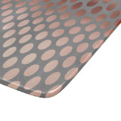 elegant stijlvol roos goudpokken snijplank (Hoek)