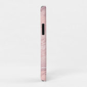 Elegant stijlvol roze roze roze goud glitter marme Case-Mate iPhone case (Achterkant/rechts)