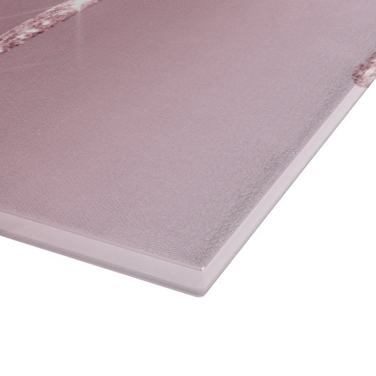 Elegant stijlvol roze roze roze goudglitterdruppel snijplank (Hoek)