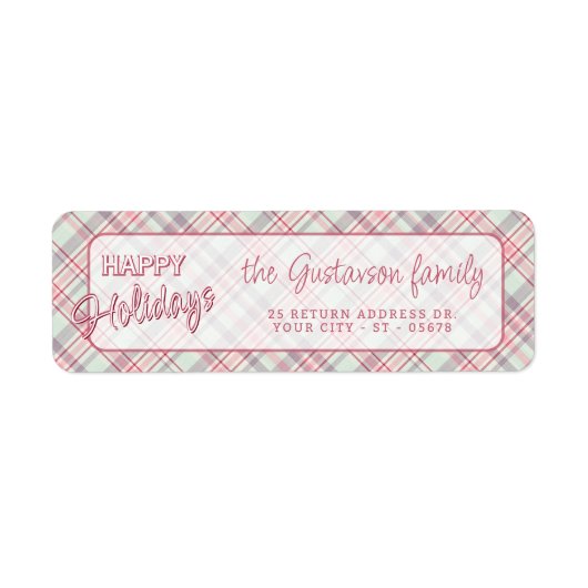 Elegant stijlvol rustiek speelpatroon etiket (Voorkant)