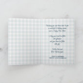 Elegant stijlvol rustiek speelpatroon feestdagen kaart (Binnen)