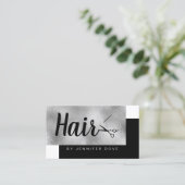 Elegant stijlvol schaar visitekaartje (Staand voorkant)