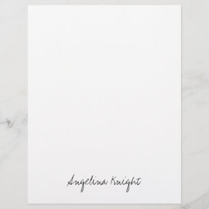 Elegant stijlvol, uniek handschrift briefhoofd
