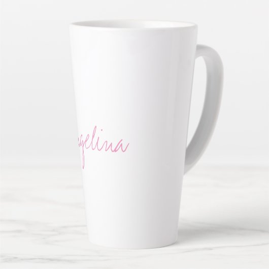 Elegant stijlvol, uniek handschrift latte mok (Rechterhoek)