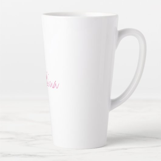 Elegant stijlvol, uniek handschrift latte mok (Rechts)