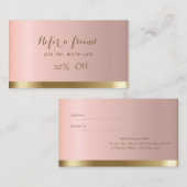 Elegant Stijlvolle Chic Reference Kaart (Voorkant / Achterkant)