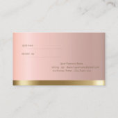 Elegant Stijlvolle Chic Reference Kaart (Achterkant)