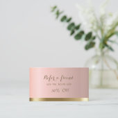 Elegant Stijlvolle Chic Reference Kaart (Staand voorkant)