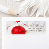 Elegant, stijlvolle kerstballen etiket (Insitu)