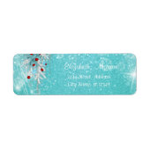 Elegant, stijlvolle kerstversiering etiket (Voorkant)