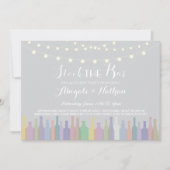 Elégant Stock Le Bar Fiançailles Invitation (Devant)