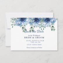 Elegant Stofblauw Aquarel Bloemmotief Eucalyptus