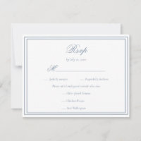 Elegant Stofblauw Minimalistisch Eenvoudig Frame H